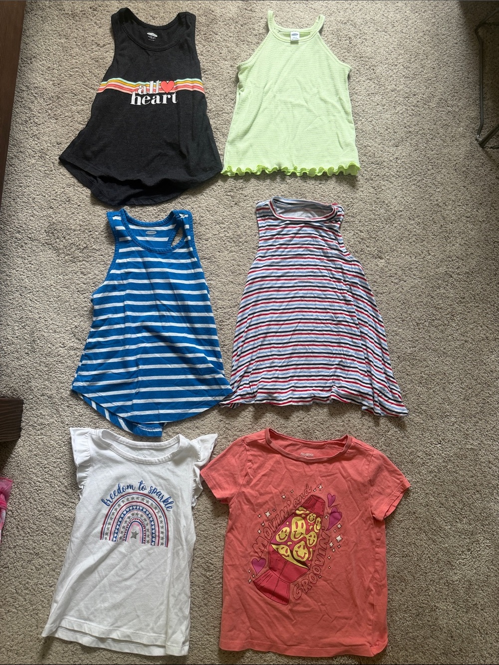 Girls Summer Tops Bundle - Size 6,6/7